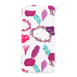 flower cloud phonecase - white