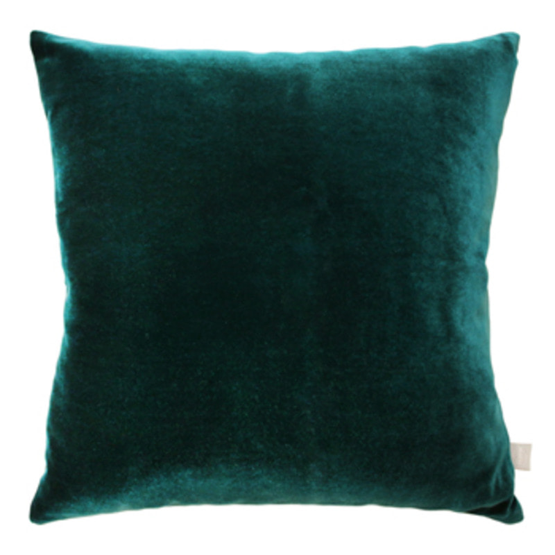velvet- viridian cushion 
